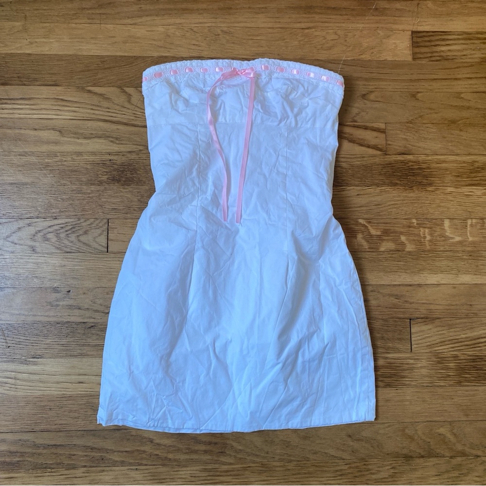 Edikted Poplin Bustier mini dress